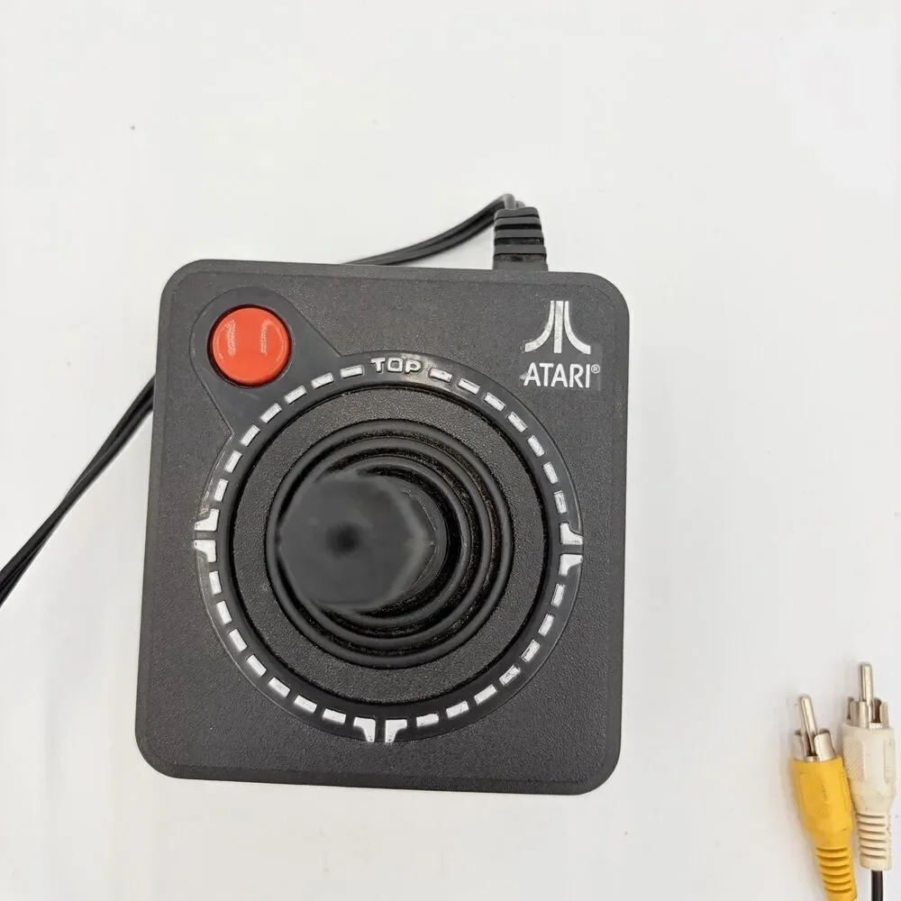 Atari Flashback TV Games Plug & Play Joystick Console Tested No Battery Cover